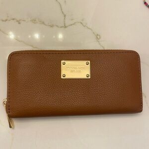 Michael Kors brown leather wallet